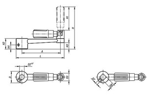 Handkurbeln Aluminium 
mit Zylindergriff umlegbar